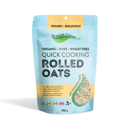 Organic Wheat Free Quick Rolled Oats 908g