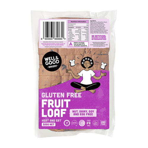 Gluten Free Fruit Loaf 320g