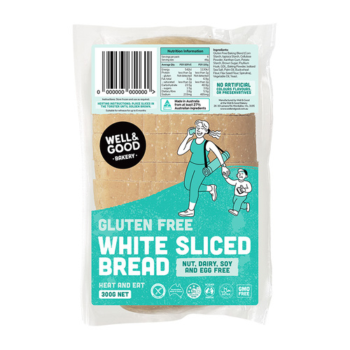 Gluten Free Sliced White Bread 300g