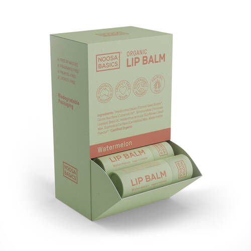 Noosa Basics Lip Balm Watermelon Counter Unit